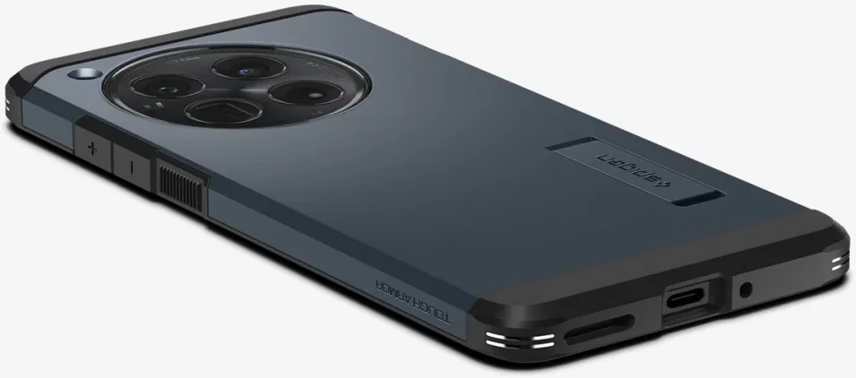 Spigen Tough Armor OnePlus 12 Hoesje Back Cover Metal Slate afbeelding 13