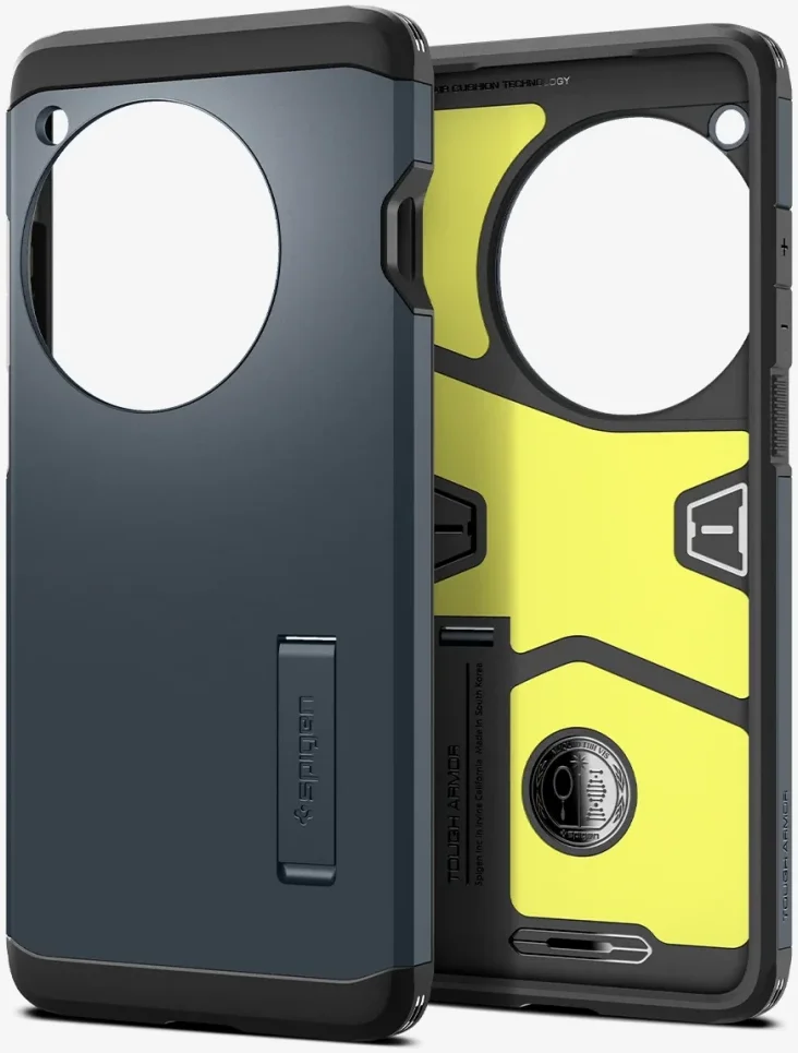 Spigen Tough Armor OnePlus 12 Hoesje Back Cover Metal Slate afbeelding 6