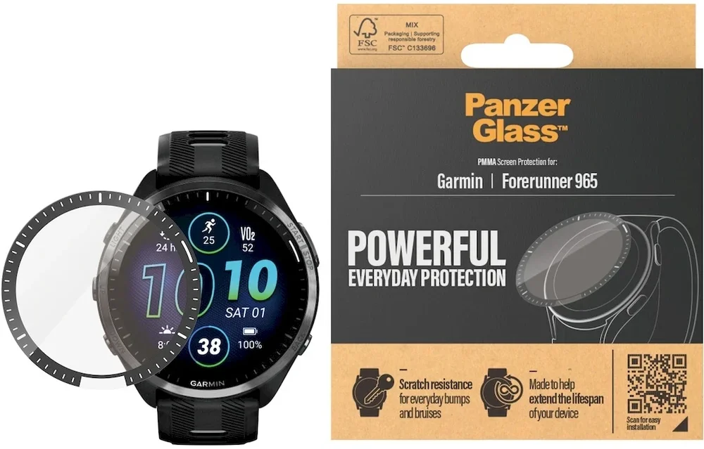 PanzerGlass Garmin Forerunner 965 Antibacteriële Screenprotector afbeelding 1