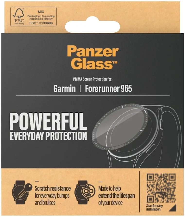 PanzerGlass Garmin Forerunner 965 Antibacteriële Screenprotector afbeelding 3