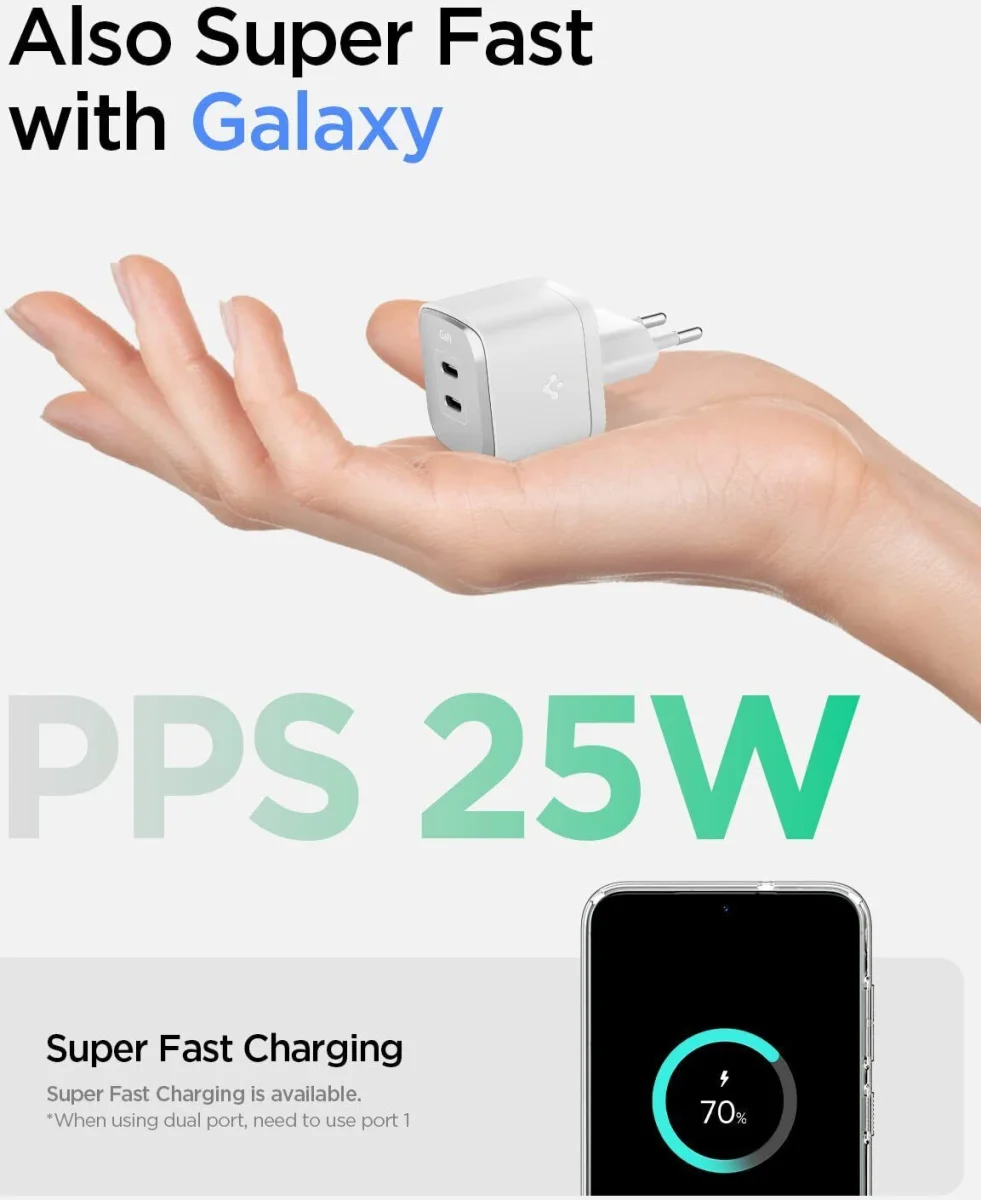 Spigen ArcStation Pro GaN Snellader Power Delivery USB-C 35W Zwart afbeelding 6