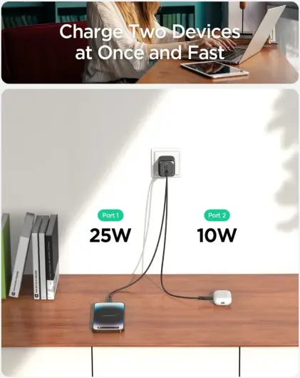 Spigen ArcStation Pro GaN Snellader Power Delivery USB-C 35W Zwart afbeelding 3