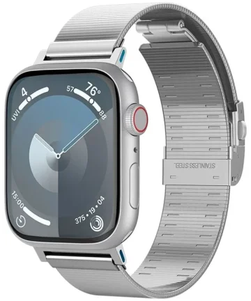 Spigen Sleek Link - Apple Watch 1-9/SE/Ultra Bandje - 41/40/38MM - Zilver Bandjes