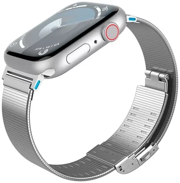 Spigen Sleek Link - Apple Watch 1-10/SE/Ultra Bandje - 49/46/45/44/42MM - Zilver afbeelding 12