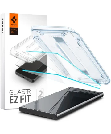Spigen EZ Fit GLAS.tR Samsung Galaxy S24 Ultra Screen Protector 2-Pack Screen Protectors