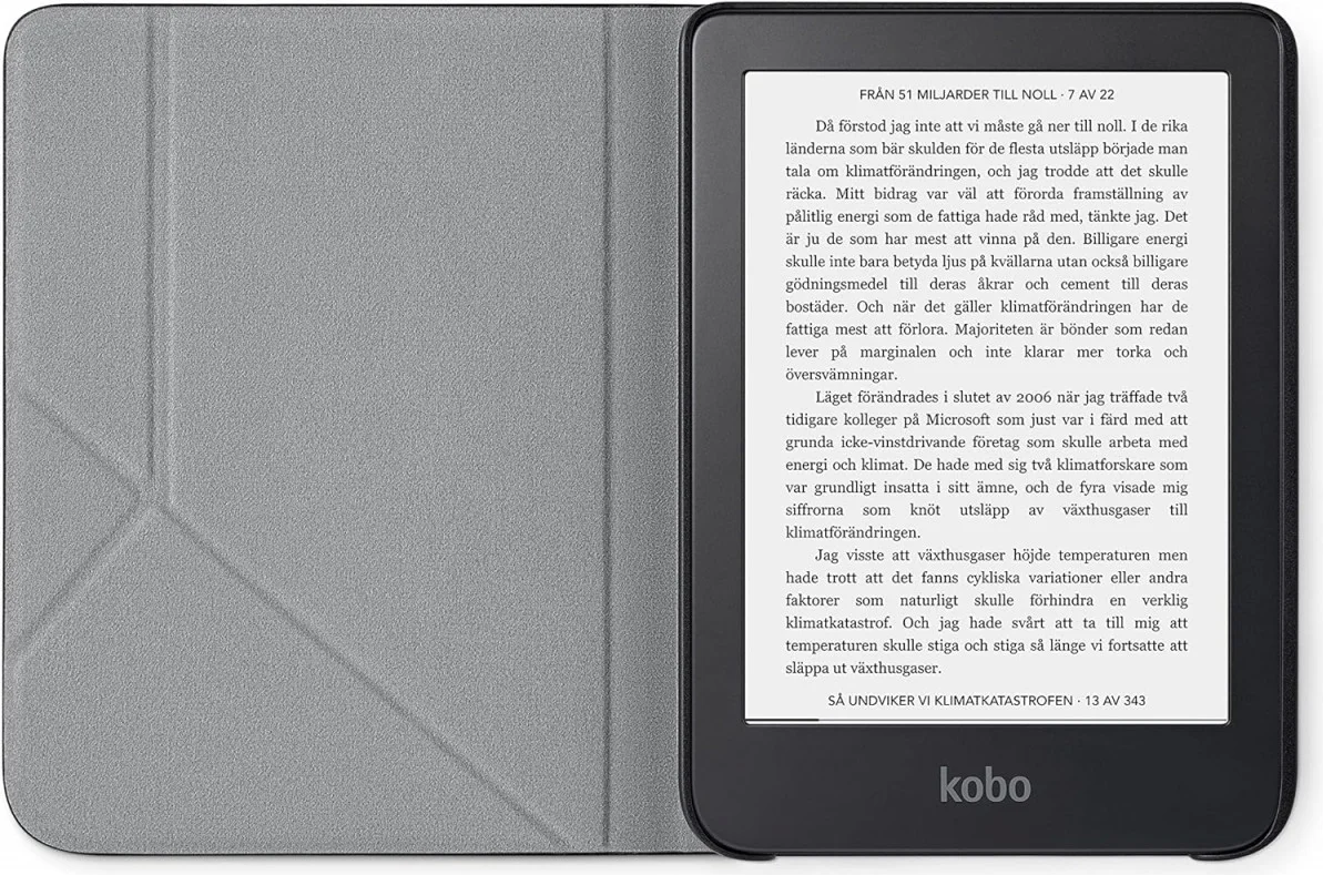 Origineel Kobo Clara 2E Hoes SleepCover Book Case met Standaard Zwart afbeelding 3
