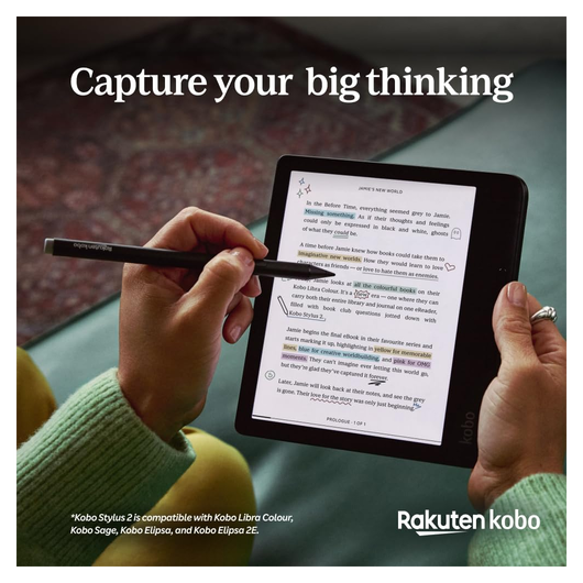 Kobo Stylus 2 Stylus Pen Geschikt voor Kobo E-Readers met USB-C poort Zwart afbeelding 4