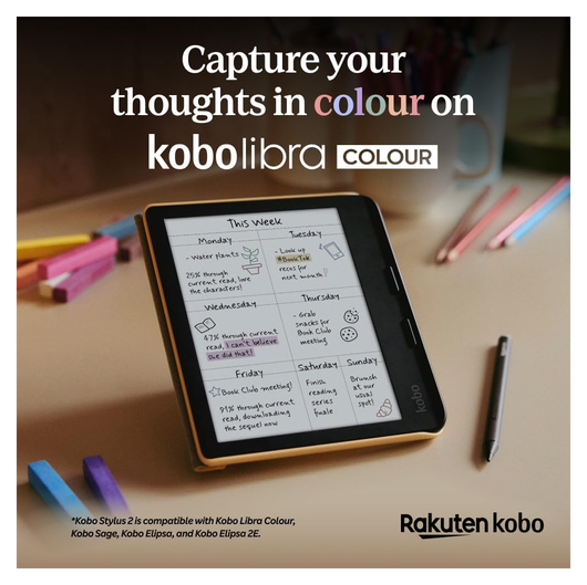 Kobo Stylus 2 Stylus Pen Geschikt voor Kobo E-Readers met USB-C poort Zwart afbeelding 6