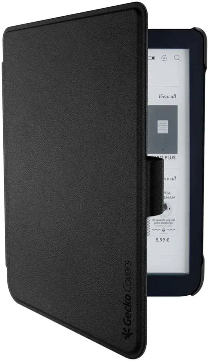 Gecko Covers Kobo Clara 2E / Tolino Shine 4 Easy-Click 2.0 E-Reader Hoes Zwart afbeelding 1