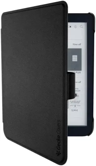 Gecko Covers Kobo Clara 2E / Tolino Shine 4 Easy-Click 2.0 E-Reader Hoes Zwart afbeelding 1