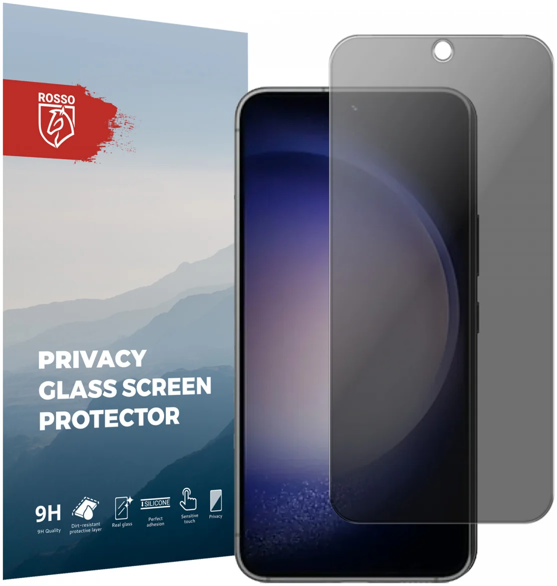 Rosso Samsung Galaxy S23 Plus 9H Tempered Glass Protector Privacy afbeelding 1
