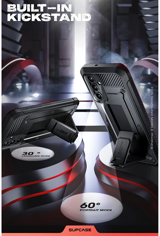 SUPCASE UB Pro Samsung Galaxy A55 Hoesje Full Protect Kickstand Zwart afbeelding 5