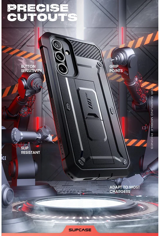 SUPCASE UB Pro Samsung Galaxy A55 Hoesje Full Protect Kickstand Zwart afbeelding 7