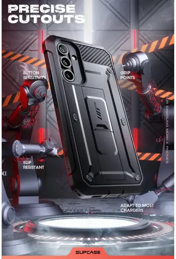 SUPCASE UB Pro Samsung Galaxy A55 Hoesje Full Protect Kickstand Zwart afbeelding 7