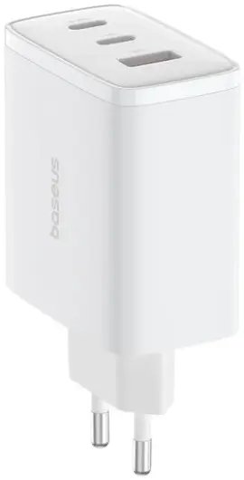 Baseus Cube Pro Trio Power Adapter 2x USB-A / USB-C 65W Wit afbeelding 17