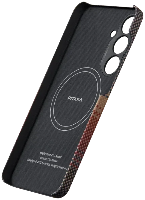 PITAKA MagEZ 4 Samsung Galaxy S24 Plus Hoesje 600D Dun MagSafe Rood afbeelding 5