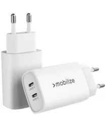 Mobilize 45W Power Delivery / PPS Charge 2-Poorts USB-C Adapter Wit