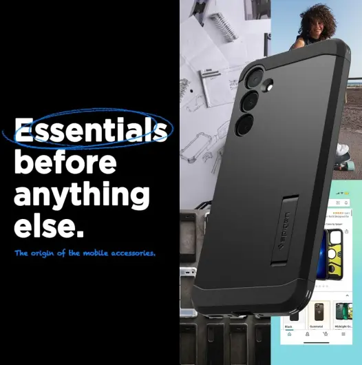 Spigen Tough Armor Samsung Galaxy A35 Hoesje Back Cover Zwart afbeelding 3