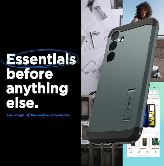 Spigen Tough Armor Samsung Galaxy A35 Hoesje Back Cover Groen afbeelding 3