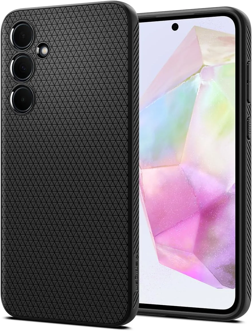 Spigen Liquid Air Samsung Galaxy A35 Hoesje Back Cover Matte Zwart afbeelding 1