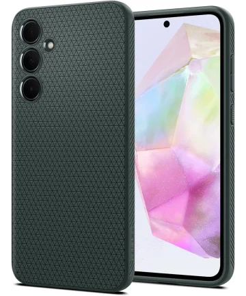 Spigen Liquid Air Samsung Galaxy A35 Hoesje Back Cover Groen Hoesjes