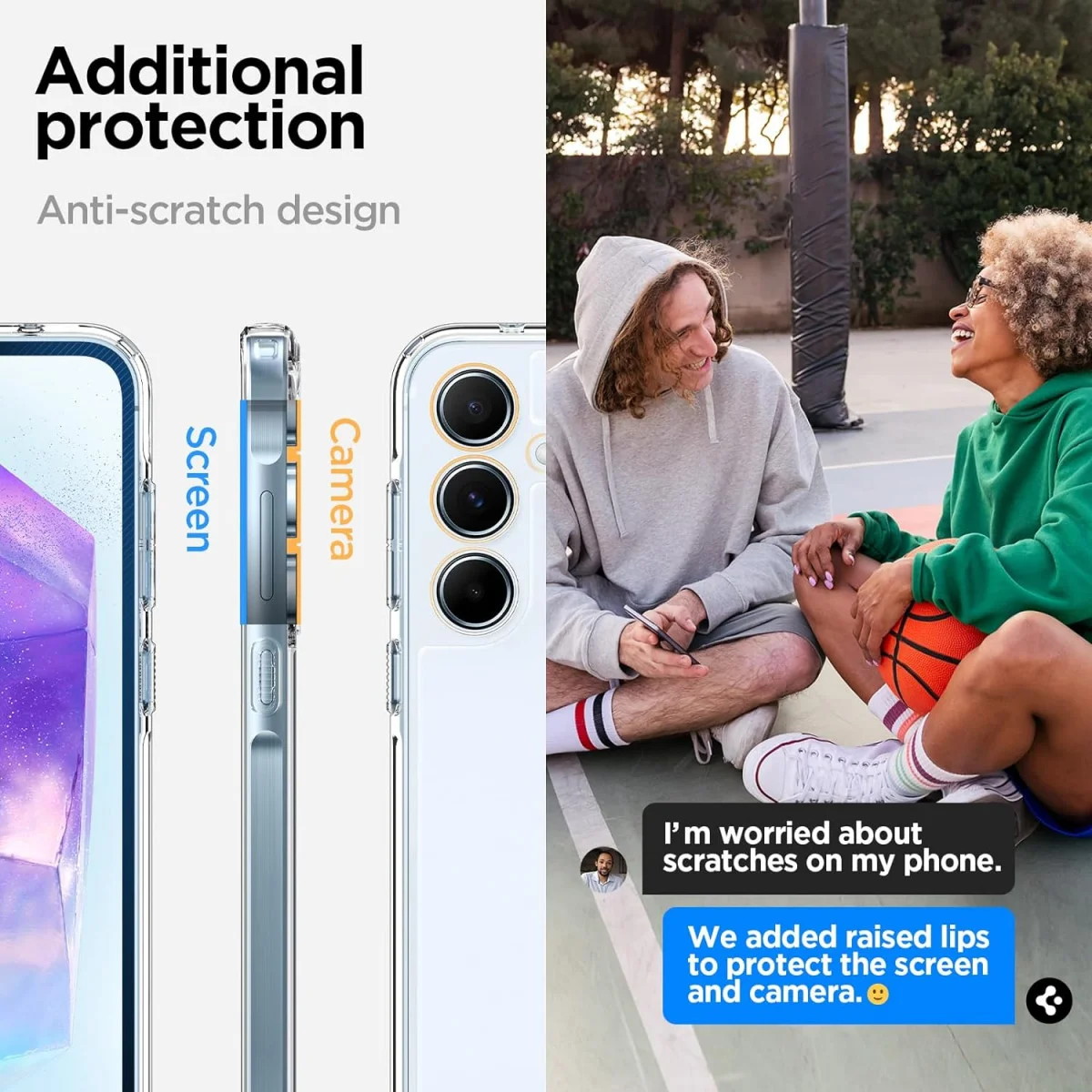 Spigen Ultra Hybrid Samsung Galaxy A55 Hoesje Back Cover Transparant afbeelding 4