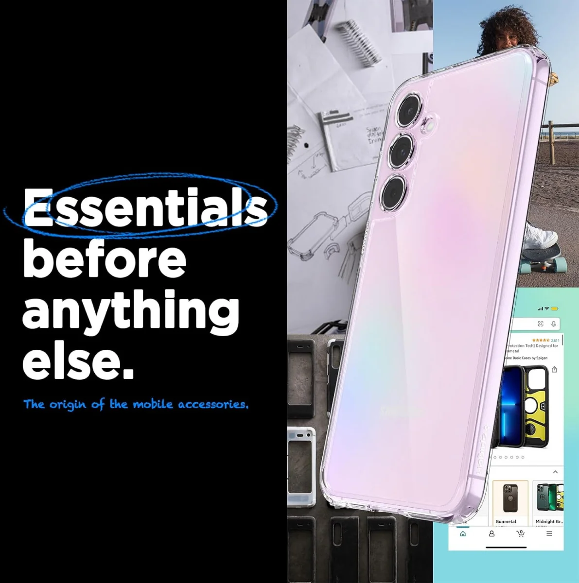 Spigen Ultra Hybrid Samsung Galaxy A55 Hoesje Back Cover Transparant afbeelding 6