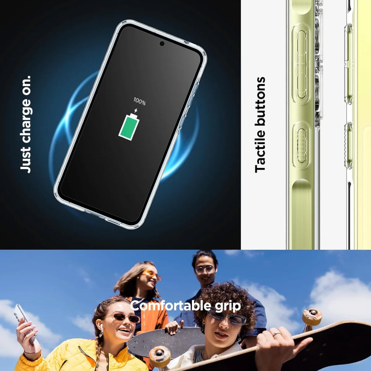 Spigen Ultra Hybrid Samsung Galaxy A55 Hoesje Back Cover Transparant afbeelding 8