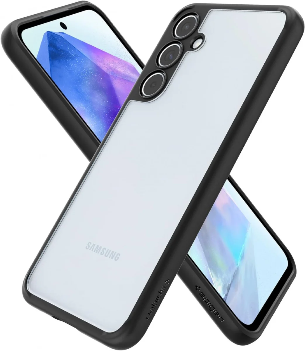 Spigen Ultra Hybrid Samsung Galaxy A55 Hoesje Back Cover Matte Zwart afbeelding 3