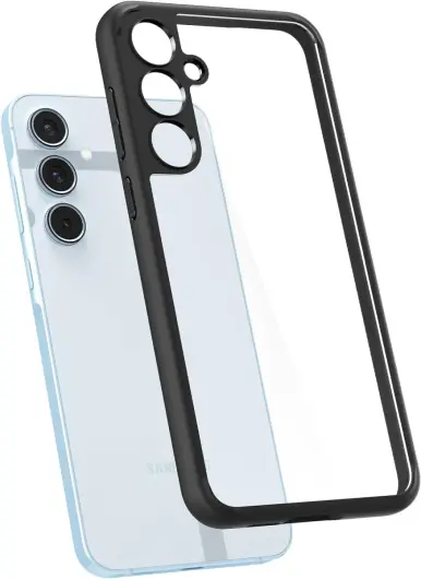 Spigen Ultra Hybrid Samsung Galaxy A55 Hoesje Back Cover Matte Zwart afbeelding 2
