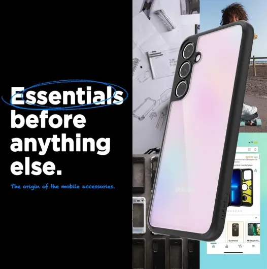 Spigen Ultra Hybrid Samsung Galaxy A55 Hoesje Back Cover Matte Zwart afbeelding 5