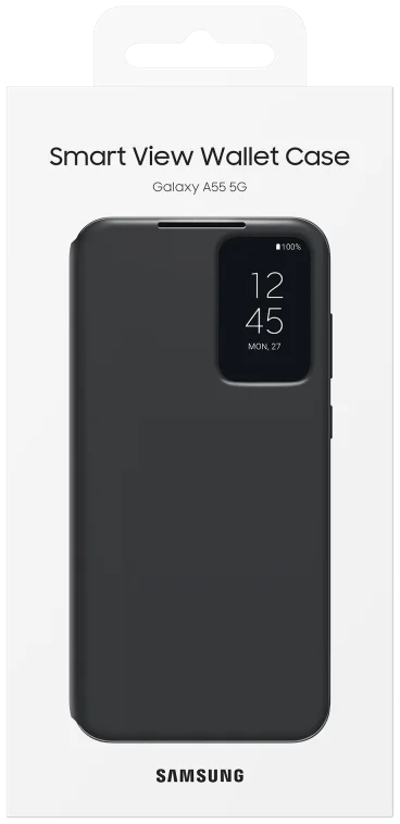 Origineel Samsung Galaxy A55 Hoesje Smart View Wallet Case Zwart afbeelding 10