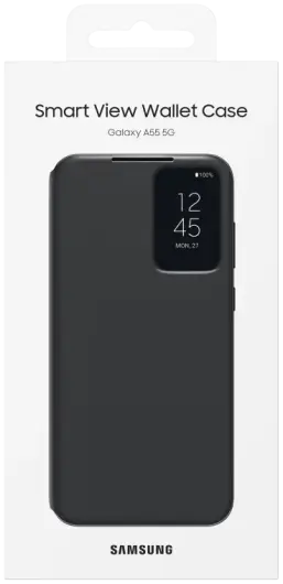 Origineel Samsung Galaxy A55 Hoesje Smart View Wallet Case Zwart afbeelding 10