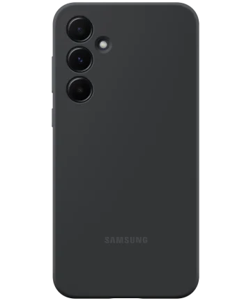 Origineel Samsung Galaxy A55 Hoesje Silicone Case Back Cover Zwart Hoesjes