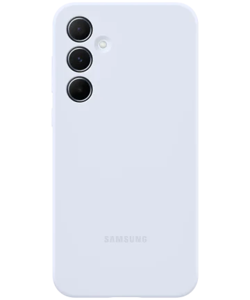 Origineel Samsung Galaxy A55 Hoesje Silicone Case Back Cover Blauw Hoesjes