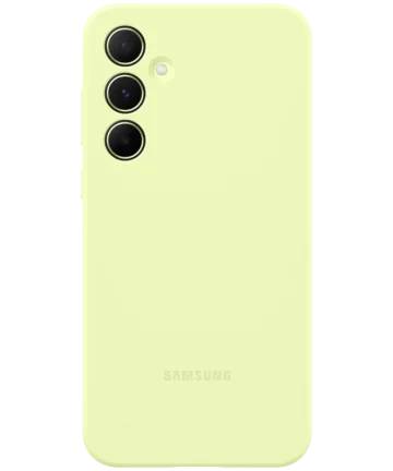 Origineel Samsung Galaxy A55 Hoesje Silicone Case Back Cover Groen Hoesjes