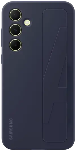 Origineel Samsung Galaxy A55 Hoesje Standing Grip Case Blauw / Zwart afbeelding 3