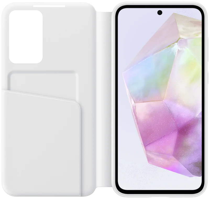 Origineel Samsung Galaxy A35 Hoesje Smart View Wallet Case Wit afbeelding 3