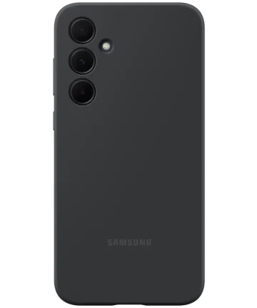 Origineel Samsung Galaxy A35 Hoesje Silicone Case Back Cover Zwart Hoesjes