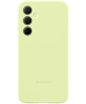 Origineel Samsung Galaxy A35 Hoesje Silicone Case Back Cover Groen Hoesjes