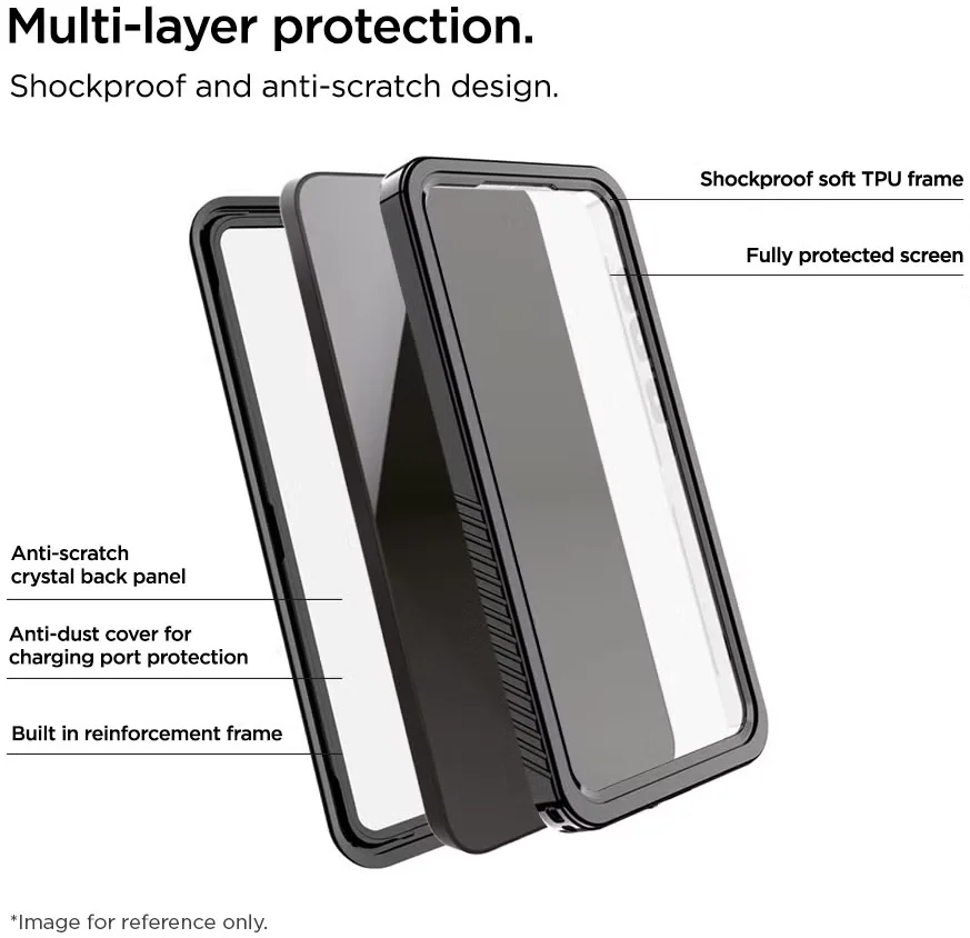 Eiger Avalanche Samsung Galaxy S24 Plus Hoesje Waterdicht Zwart afbeelding 2