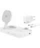 4Smarts 3-in-1 Qi2 MagSafe Draadloze Oplaadstation met 30W Adapter Wit