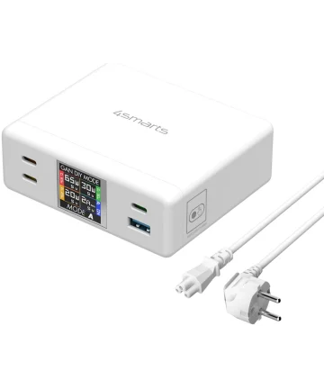 4smarts 130W GaN Oplaadstation met Quick Charge en Power Delivery Wit Opladers