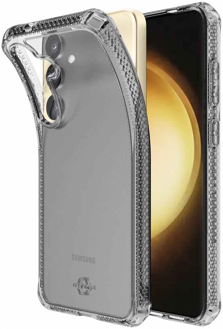 ITSKINS Spectrum R Clear Samsung Galaxy S24 Plus Hoesje Zwart afbeelding 1