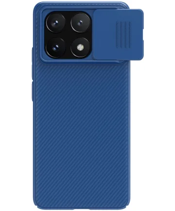 Nillkin CamShield Xiaomi Poco X6 Pro Hoesje Camera Slider Blauw Hoesjes