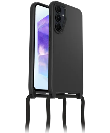 OtterBox React Necklace Samsung Galaxy A55 Hoesje met Koord Zwart Hoesjes