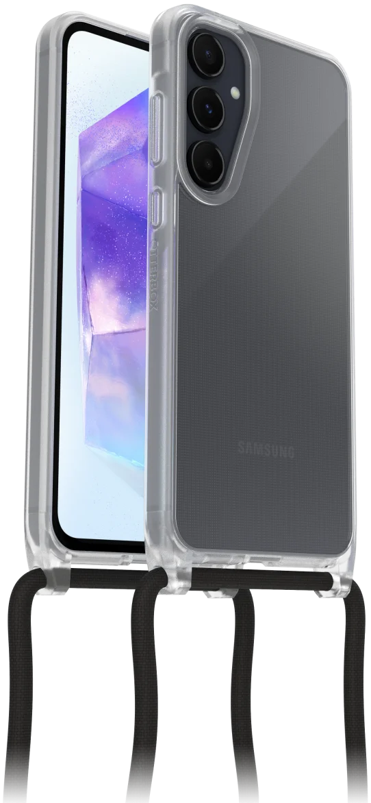 OtterBox React Necklace Samsung Galaxy A55 Hoesje met Koord Clear afbeelding 1