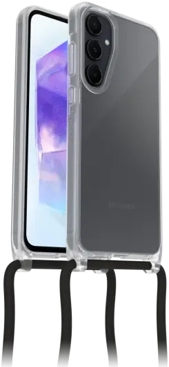 OtterBox React Necklace Samsung Galaxy A55 Hoesje met Koord Clear afbeelding 1