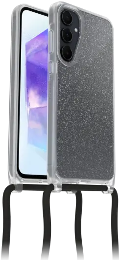 OtterBox React Necklace Samsung Galaxy A55 Hoesje met Koord Glitter afbeelding 1