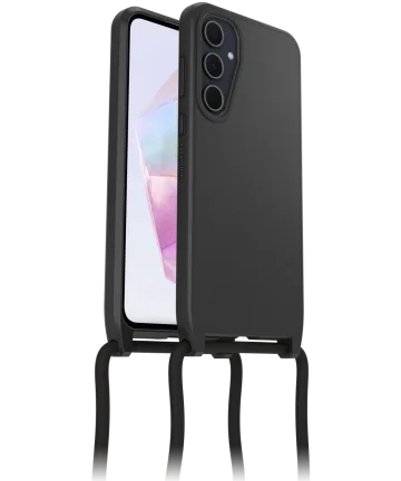 OtterBox React Necklace Samsung Galaxy A35 Hoesje met Koord Zwart Hoesjes